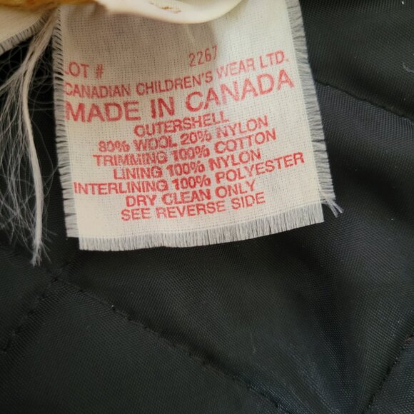 Vintage Petite Coquette Wool Children’s Girl Sz 2 Quilted/Lined, Velvet Trim EUC - Picture 8 of 11